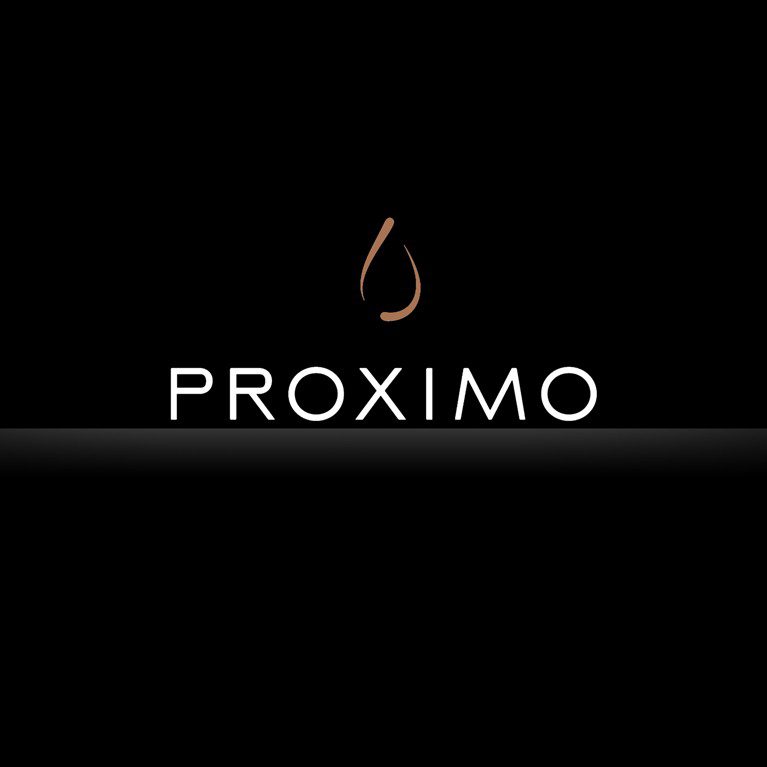 Render of the Proximo Spirits logo, showcasing brand identity design services for consumer packaged goods.
