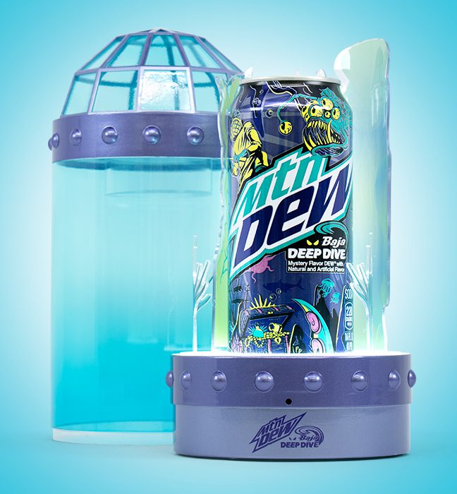 MTN DEW Baja Blast Inwork