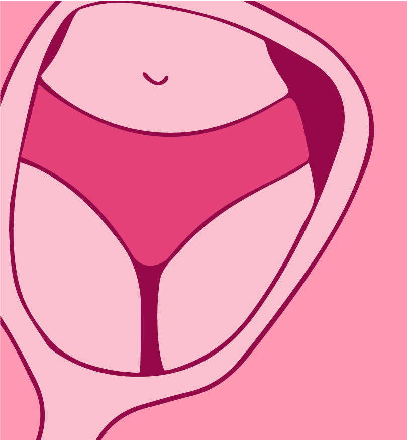 Illustration of a woman's body created by a product packaging design agency for a brand refresh for Gillette Joy Glee.